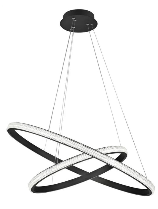 Lustra din Aluminiu Negru H120xL67cm IP20 45W 2737lm 3000k NAGER
