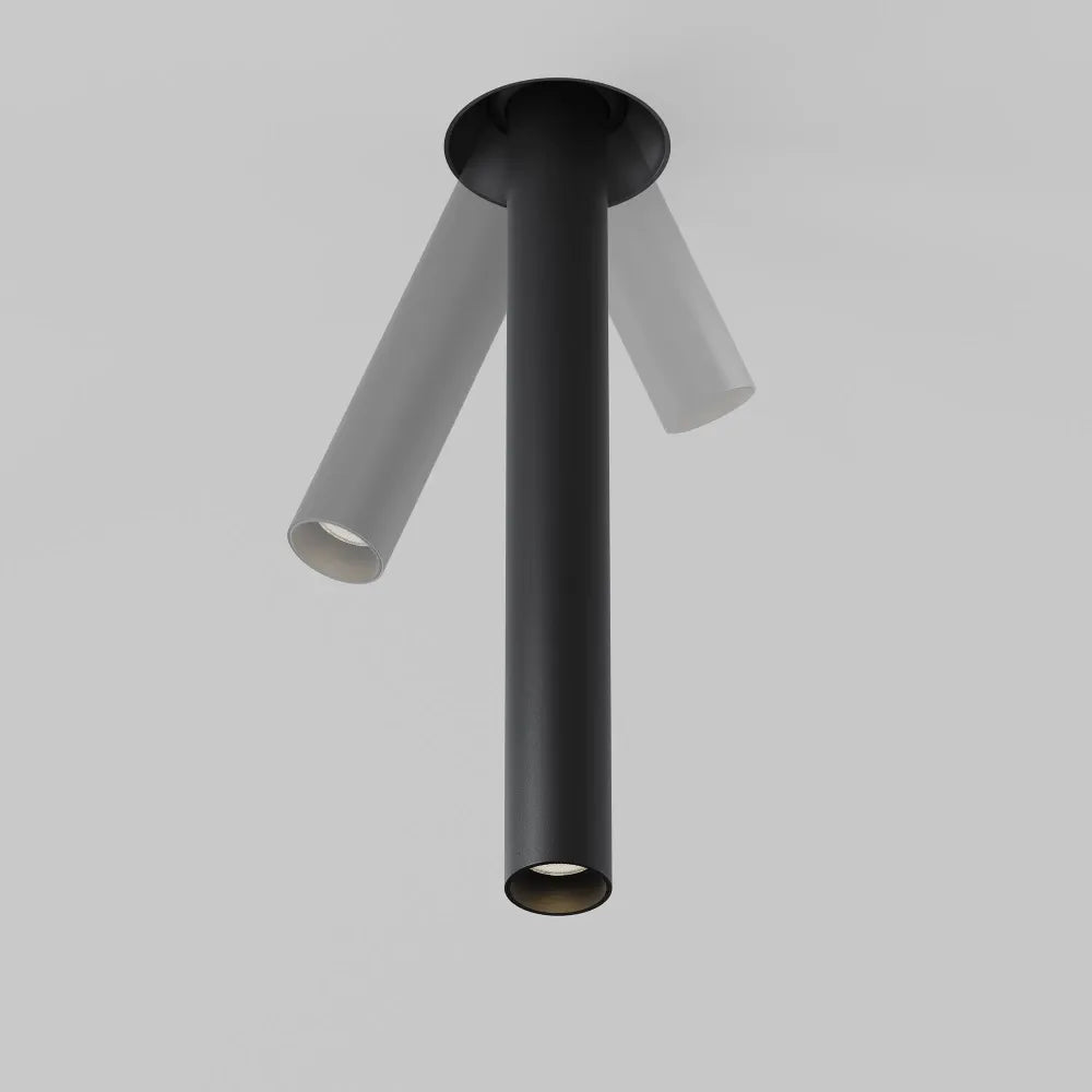 Spot incastrat din Aluminiu Negru H31.6xD3cm 7W 460lm 3000k Focus T