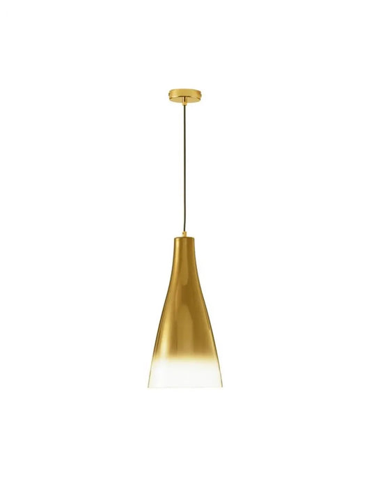 Pendul structura din Metal Auriu si abajur din Sticla Auriu H120xL23cm IP20 LIVTAR