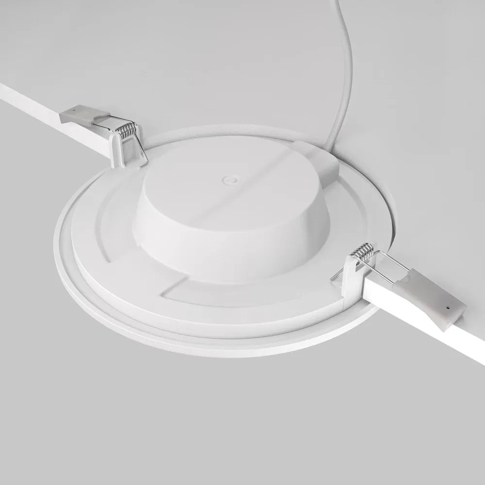 Spot incastrat rotund din ABS Alb H3xD17cm IP 44 12W 1000lm 3000-6000k Stockton