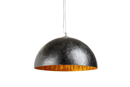 Pendul din Metal Argintiu si Fibra de sticla Negru/Auriu D50xH120cm Glow