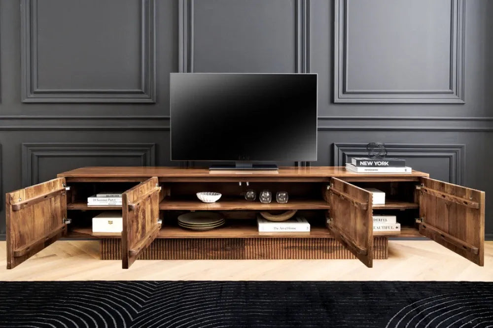 Comoda TV din Lemn de mango Maro L200xH50cm ART DECO