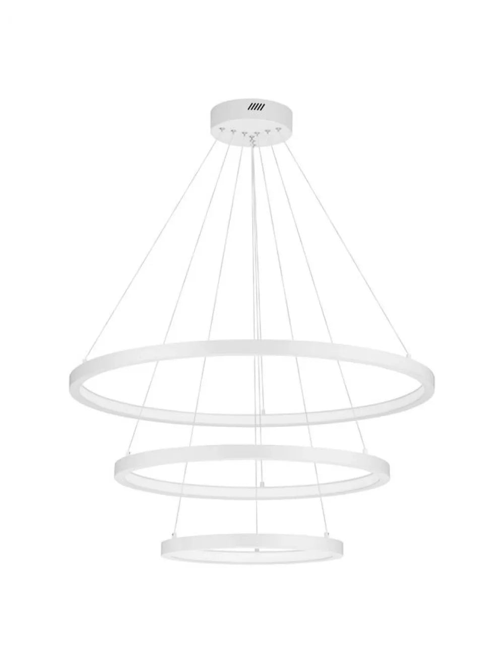 Candelabru structura din Aluminiu Alb si abajur din Acrilic Alb H120xL80cm IP20 108W 2245lm 3000k EMPATIA