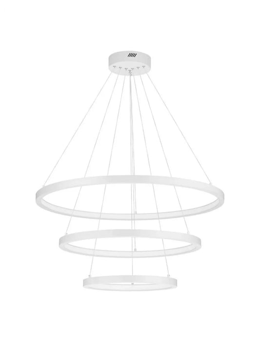Candelabru structura din Aluminiu Alb si abajur din Acrilic Alb H120xL80cm IP20 108W 2245lm 3000k EMPATIA