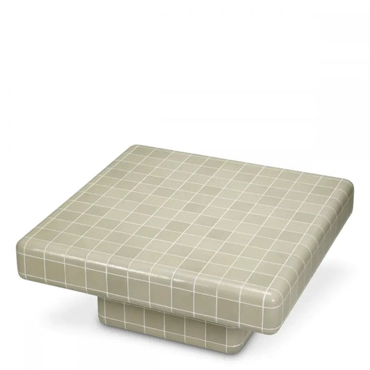 Masuta de cafea pentru exterior din Beton armat cu fibra de sticla Gri H42.5xL98cm Mateo Eichholtz