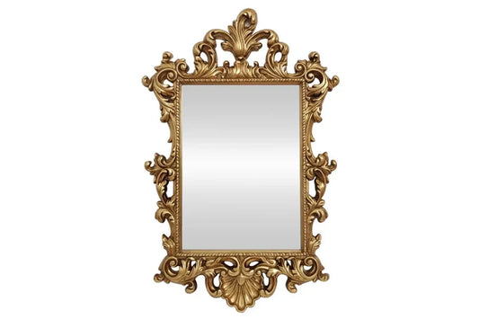 Oglinda cu rama din Poliuretan/MDF Auriu L82xH125cm OPULENT