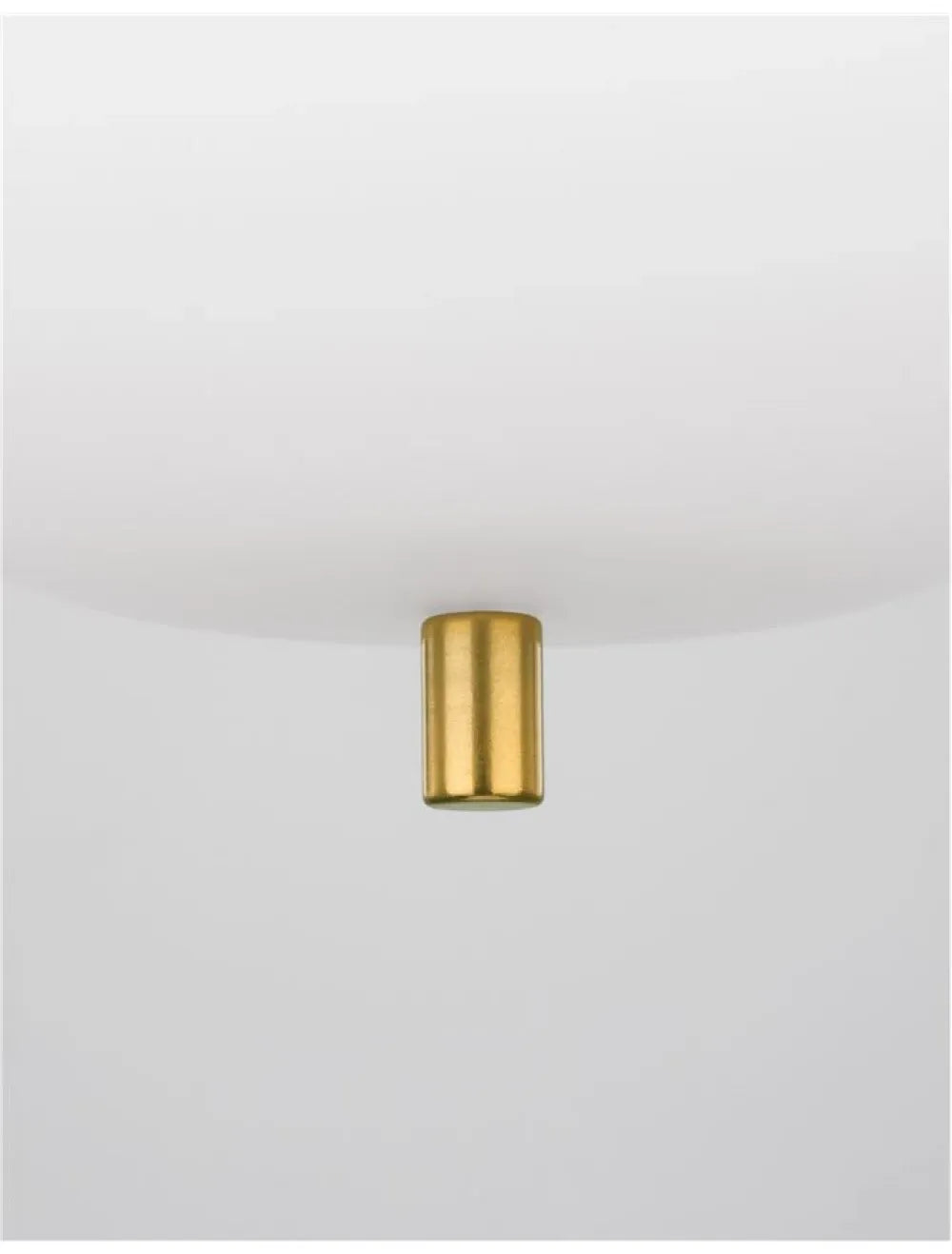 Pendul structura din Metal Auriu si abajur din Sticla Alb H120xL16.5cm IP20 LATO