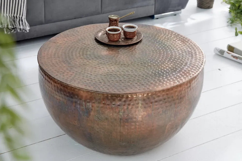 Masuta de cafea din Metal Cupru L60xH30cm Orient ii