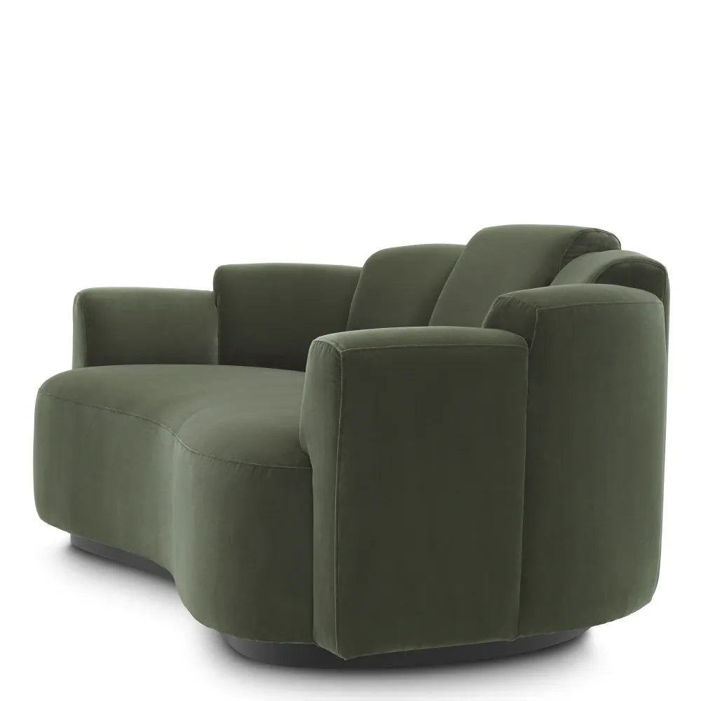 Canapea tapitat cu Catifea Verde L194xA101xH73cm Marbella S Eichholtz