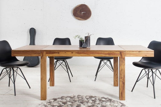 Masa extensibila dreptunghiulara din Lemn de palisandru Maro de 6-8 persoane L120/200x80cm Lagos