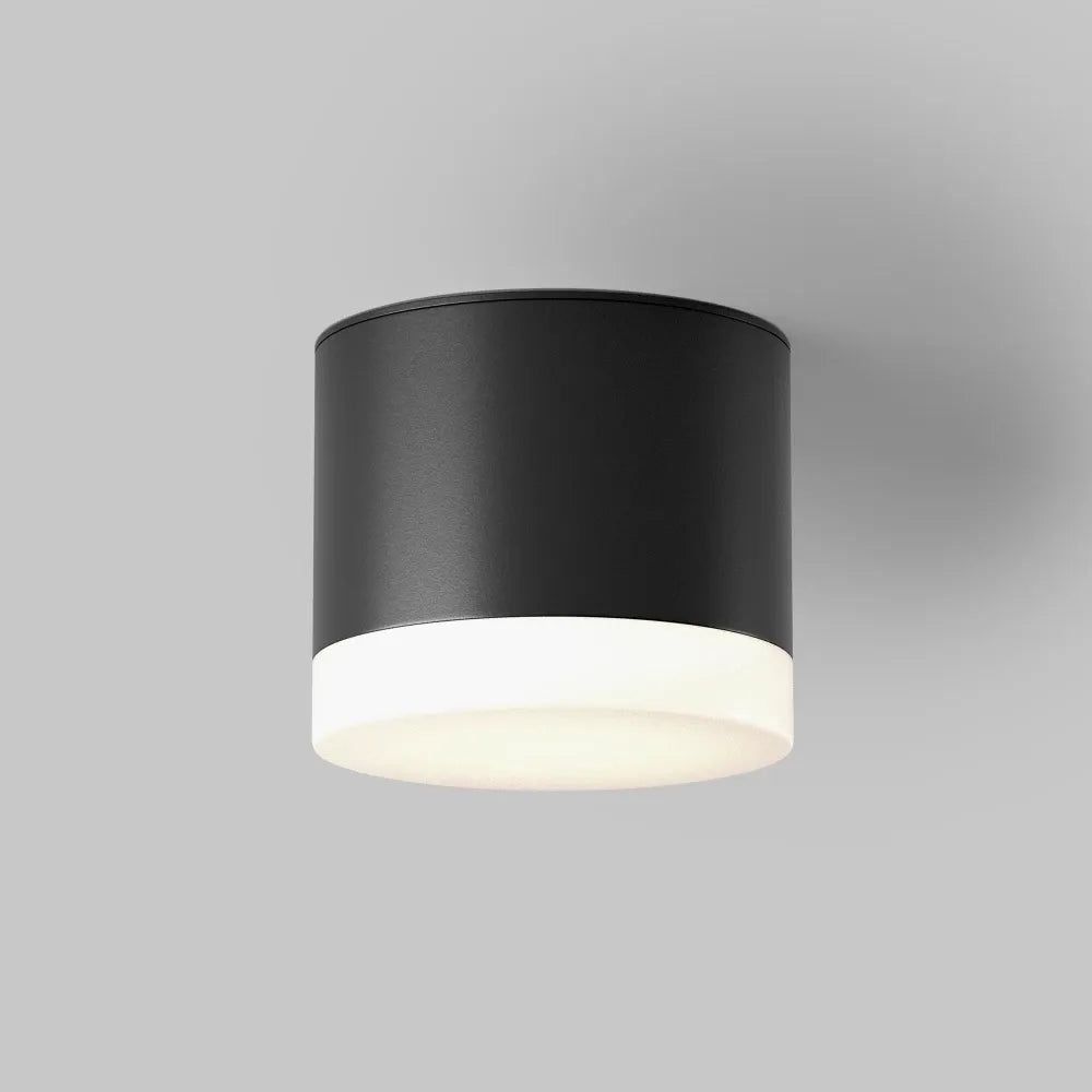 Spot aplicat din Aluminiu/Acrilic Negru H7xD8.2cm Pauline