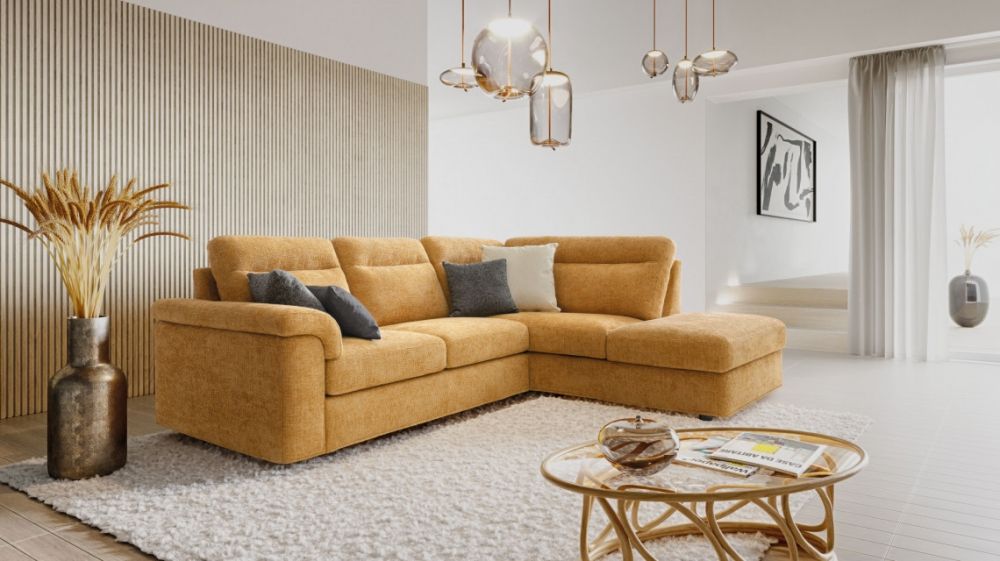 Coltar fix cu spatiu depozitare customizabil Bellargo L263cm