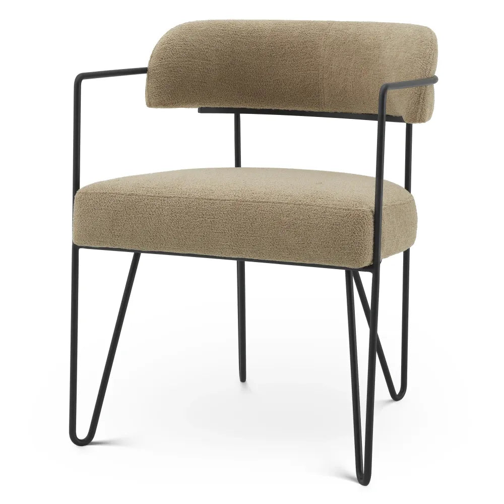 Scaun tapitat cu Stofa Bej L53xA57xH74cm Giuseppe Eichholtz