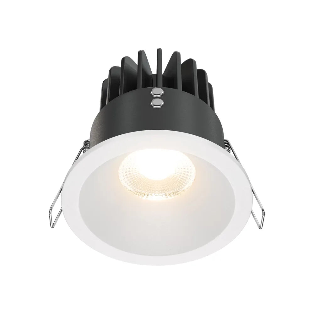 Spot incastrat rotund dimabil din Aluminiu Alb H8.5xD8.5cm IP 65 12W 910lm 3000k Zoom