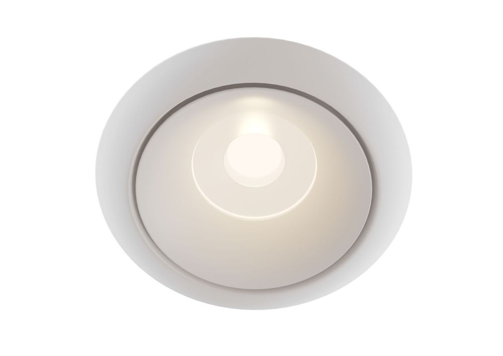 Spot incastra din Aluminiu Alb D10xH8cm Yin