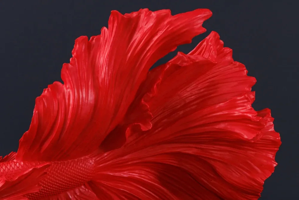 Statueta din Polirasina Rosu H36xL32cm Crowntail