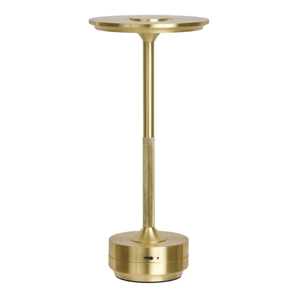Veioza reincarcabila din Aluminiu Alama H28,5xD13cm Lyneham