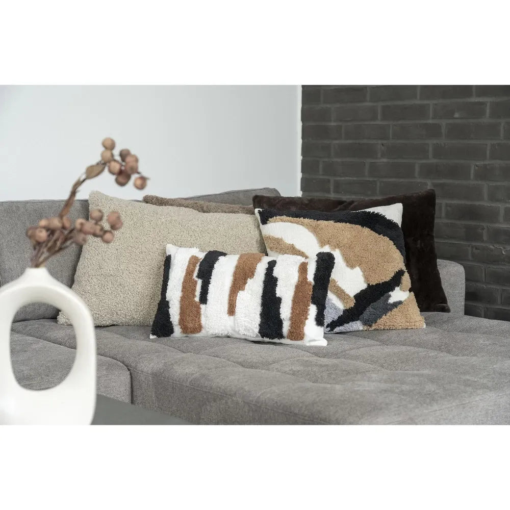 Perna decorativa din Stofa boucle Bej 45x60cm Tavira