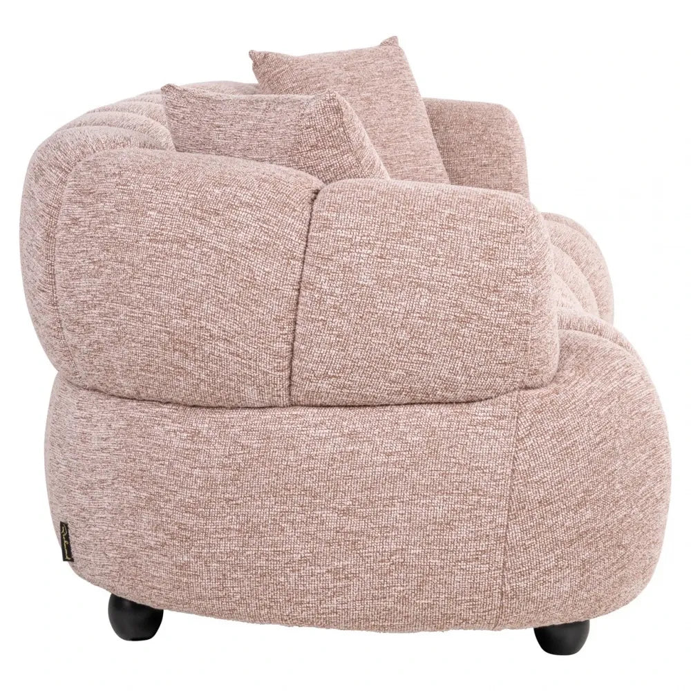 Canapea fixa tapitata cu Stofa Roz L227cm Amelia Richmond interiors