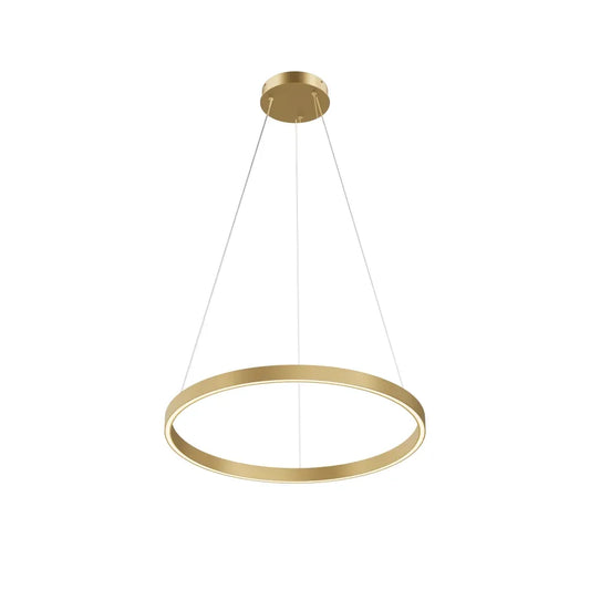 Lustra din Aluminiu Alama si Silicon Alb H120xD60cm Rim