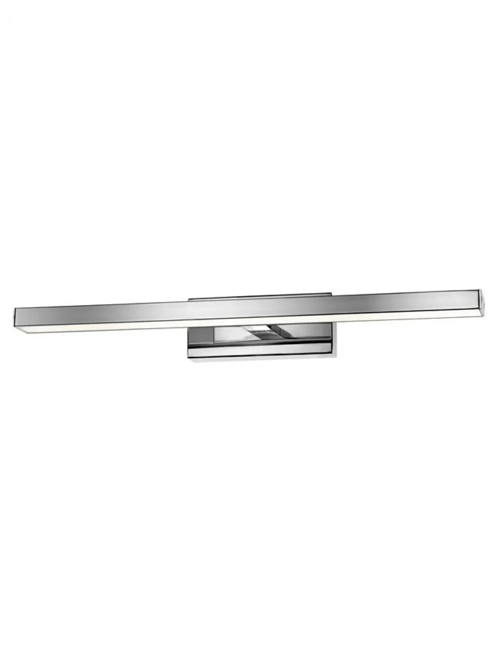 Aplica de perete structura din Aluminiu Argintiu si abajur din Acrilic Alb H6.5xL49cm IP44 12W 874lm 3000k MODENA