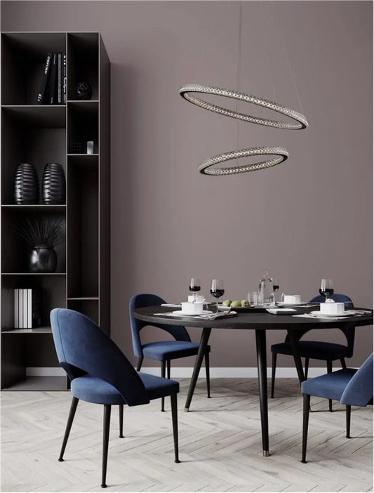 Lustra din Aluminiu Negru H120xL60.5cm IP20 54W 3350lm 3000k GINEVRA