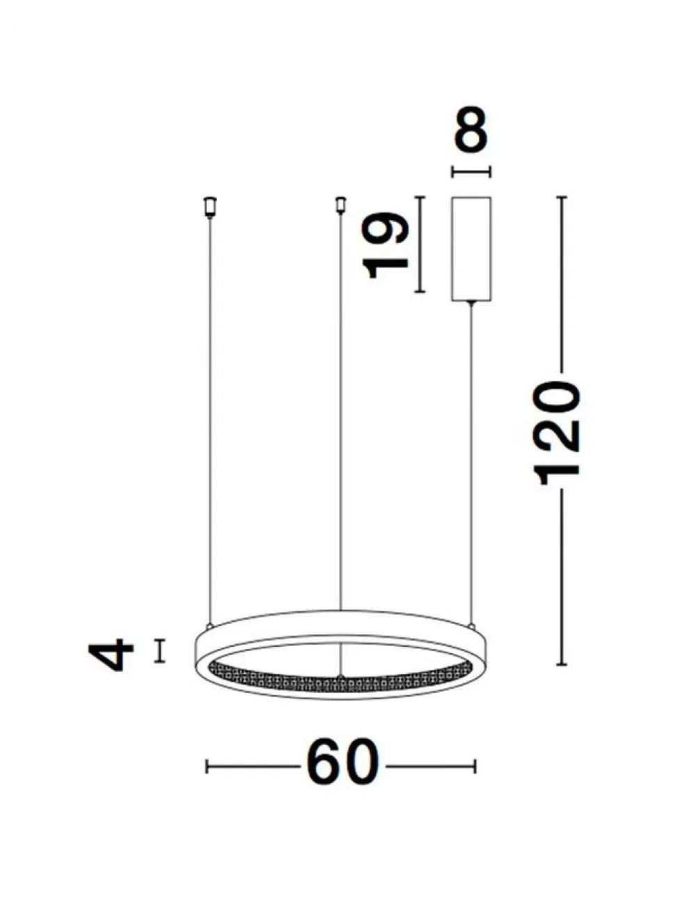 Lustra din Aluminiu Negru H120xL60cm IP20 35W 2264lm 3000k PRESTON