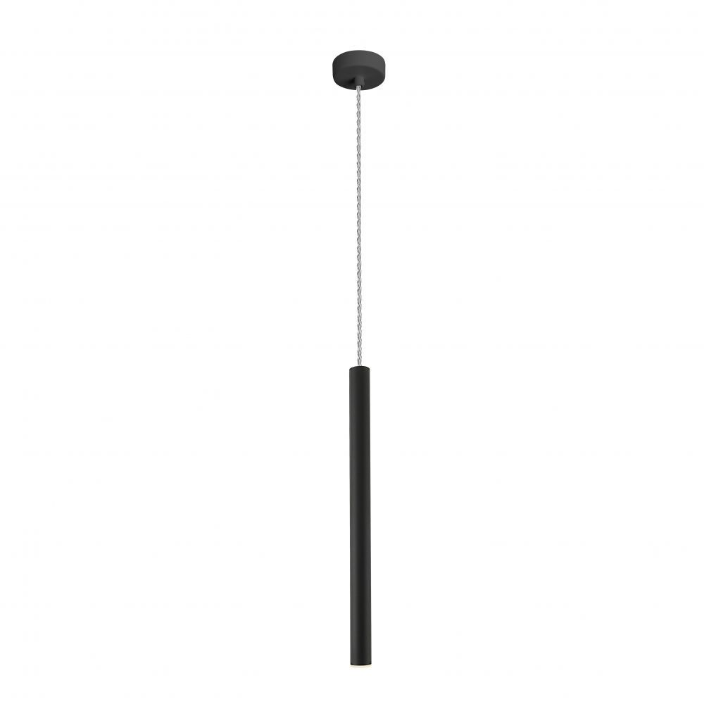 Pendul cu inaltime reglabila din Metal Negru cu LED D3xH140cm Varas