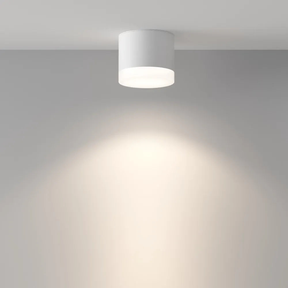 Spot aplicat din Aluminiu/Acrilic Alb H7xD8.2cm Pauline