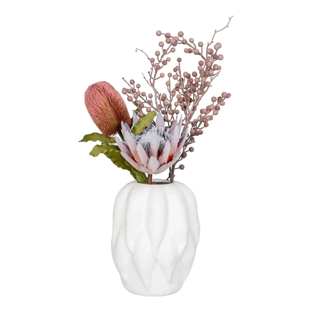 Vaza din Ceramica Alb H26xD19,5cm HN0858