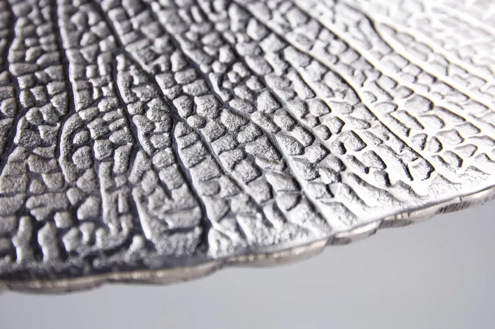Masuta laterala din Metal Argintiu L40xH59cm Abstract