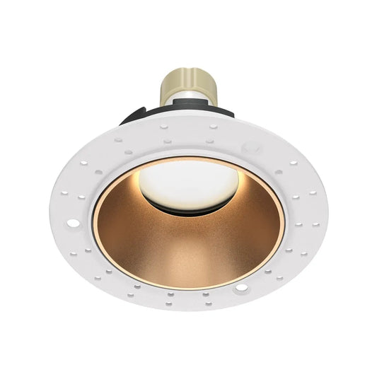 Spot incastrat rotund din Aluminiu Alb/Auriu mat H4xD10cm IP 20 GU10 10W Share