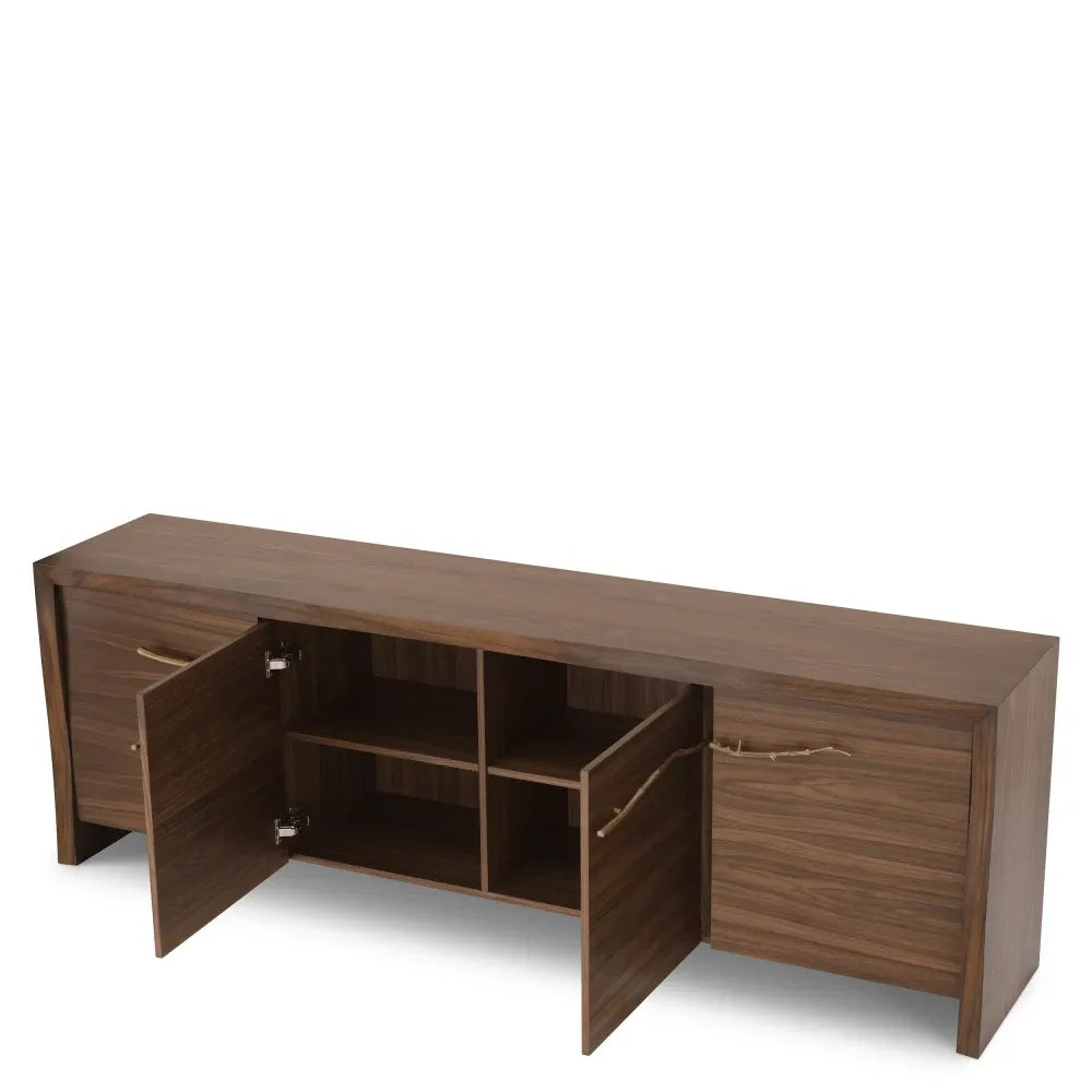 Comoda din Furnir de nuc Maro L240xH79cm Charford Eichholtz