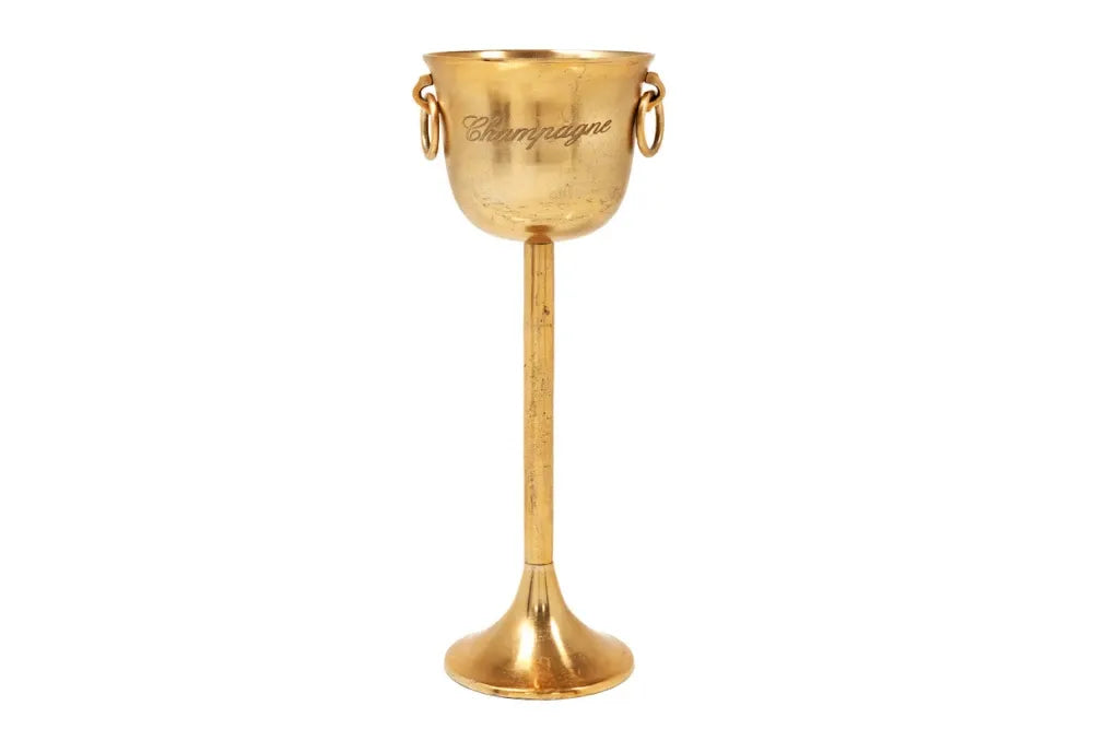 Frapiera inalta din Metal Auriu H80xD29cm Champagne