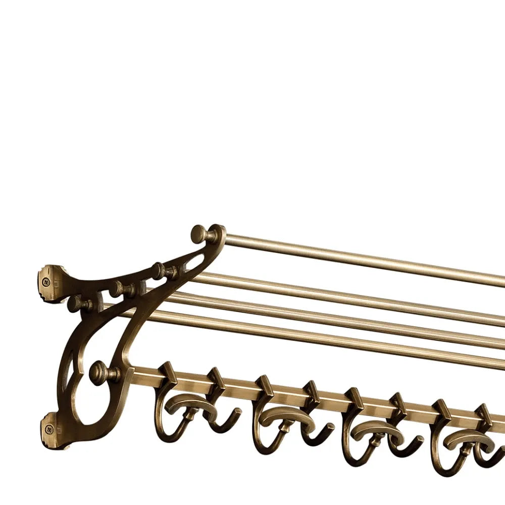 Cuier de perete din Metal Alama L100xH20cm Hudson L Eichholtz