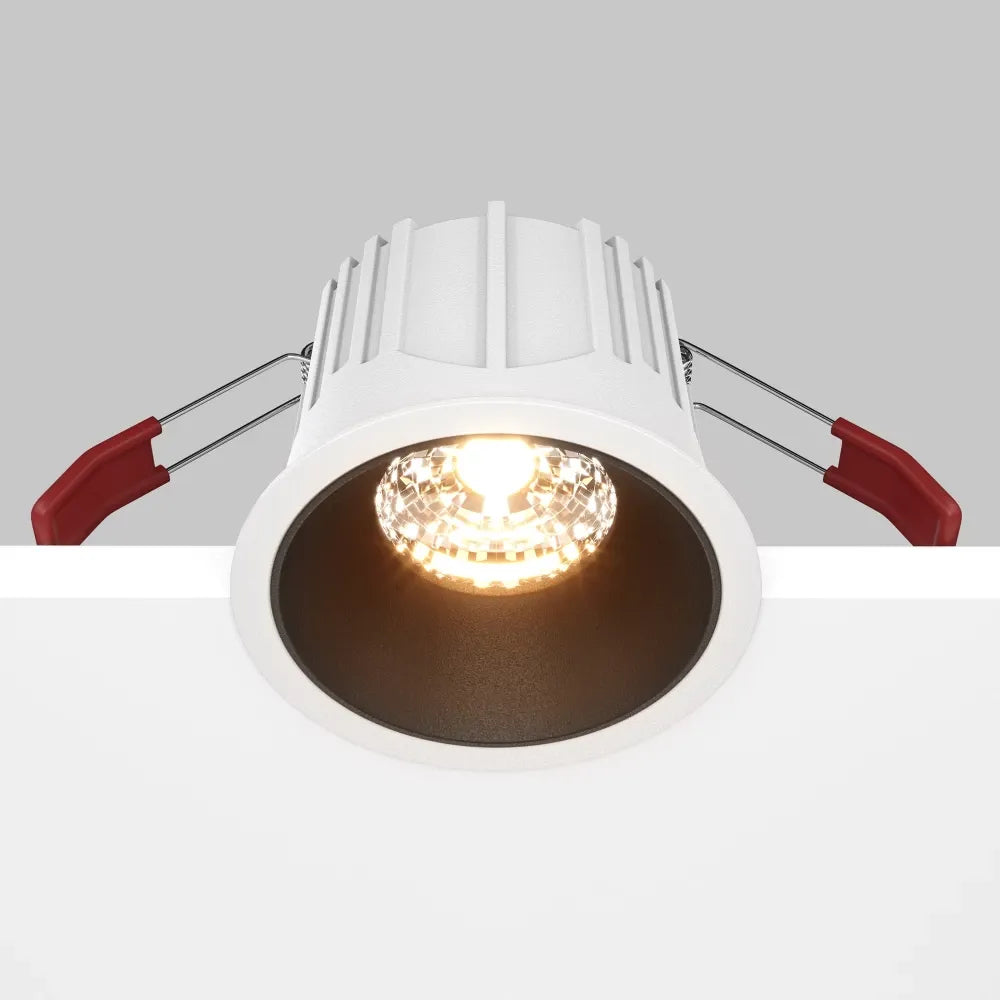 Spot incastrat din Aluminiu Alb/Negru H6.3xD8.5cm 15W 750lm 2700k Alfa LED
