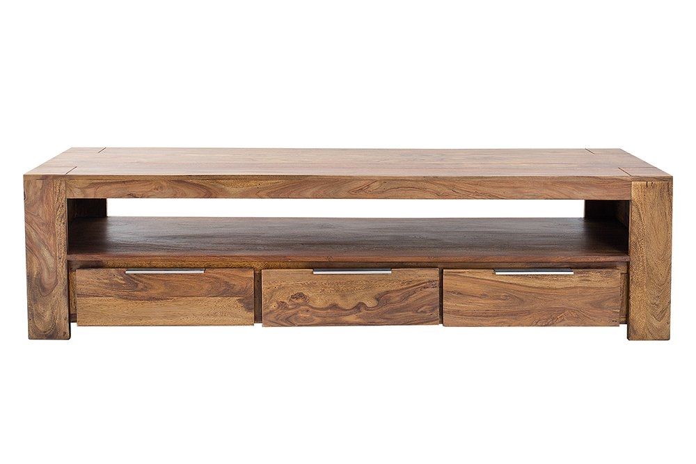 Comoda TV din Lemn de sheesham Maro Makassar L170xH45cm