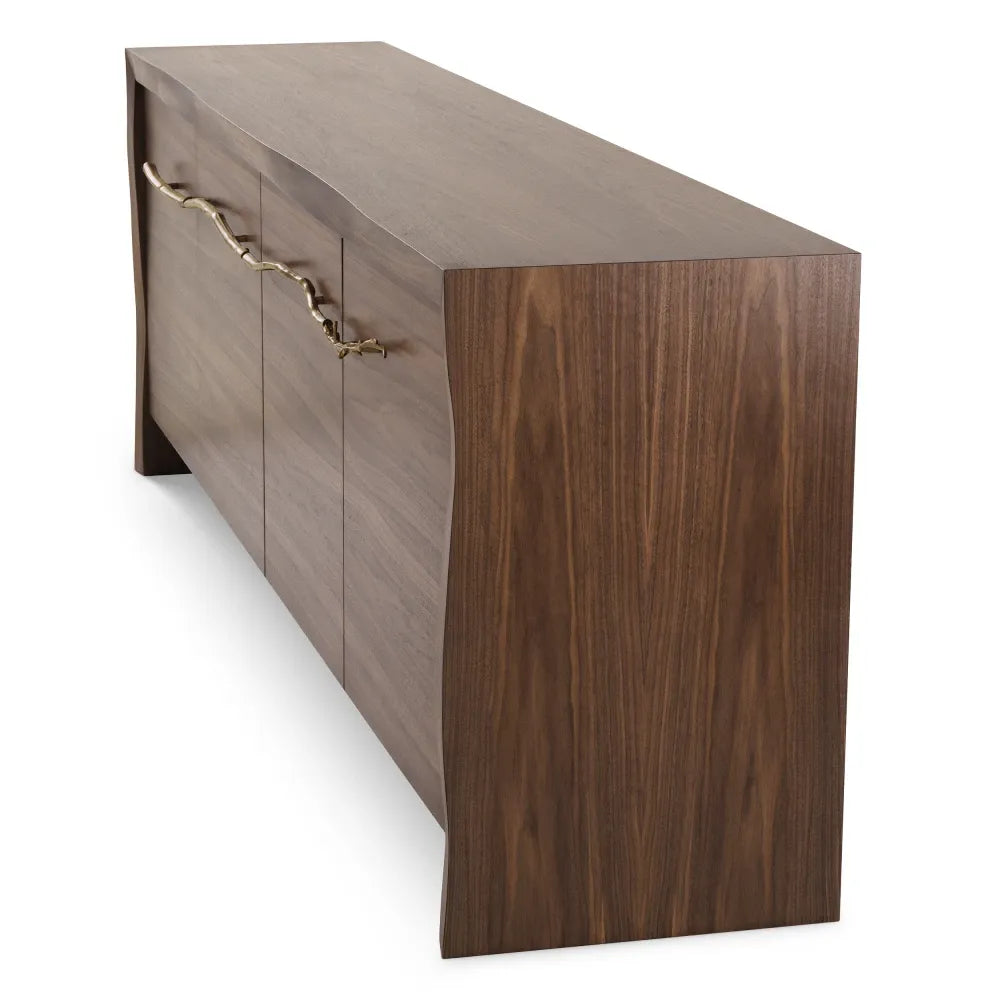 Comoda din Furnir de nuc Maro L240xH79cm Charford Eichholtz