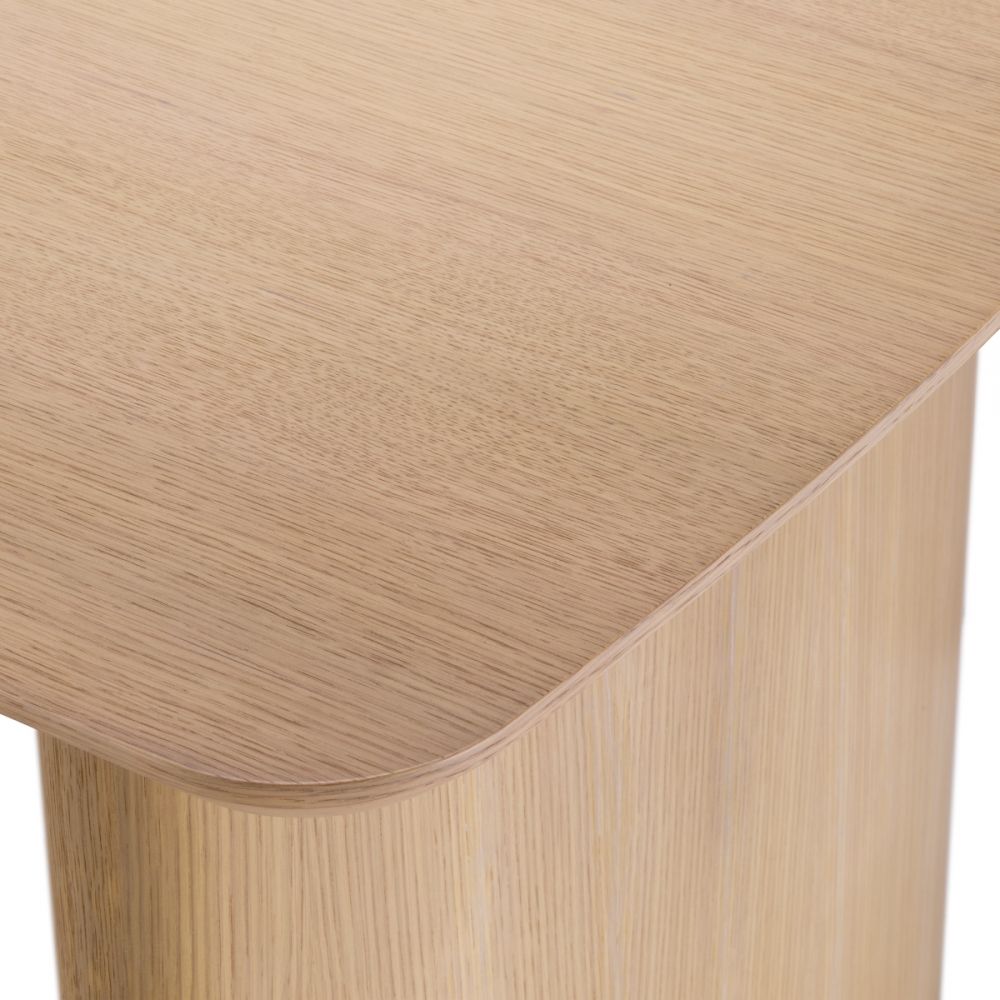 Masa Dreptunghiulara Bergman S Eichholtz din Furnir de stejar Bej de 6-8 persoane L230xH76.5cm