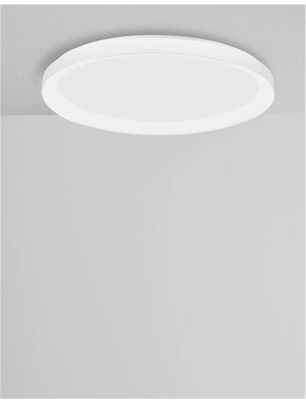 Plafoniera structura din Aluminiu Alb si abajur din Acrilic  H6xL48cm IP20 40W 2554lm 3000k PERTINO