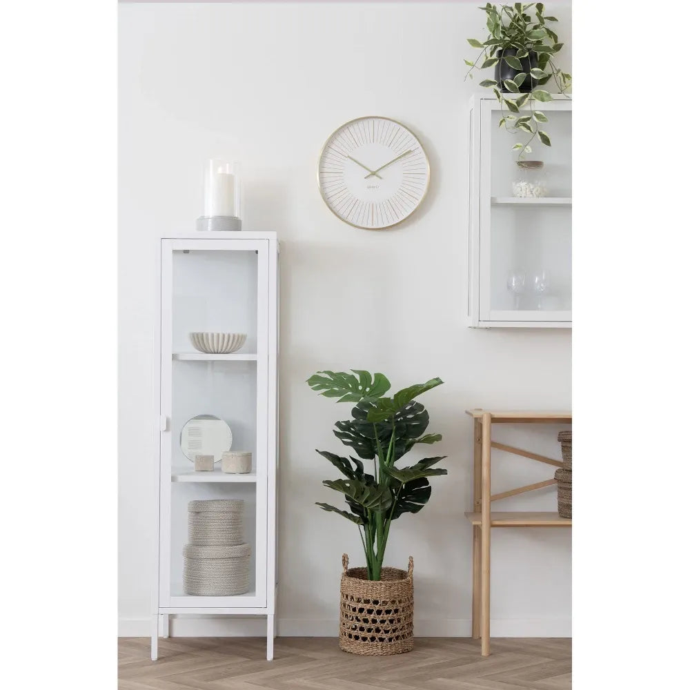 Borcan decorativ cu capac din Travertin Bej H6,5xD10cm HN0879