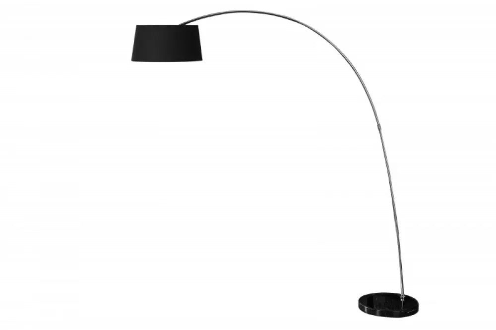 Lampa de podea din Marmura/Metal Negru si Textil Negru H215xL195cm Forma