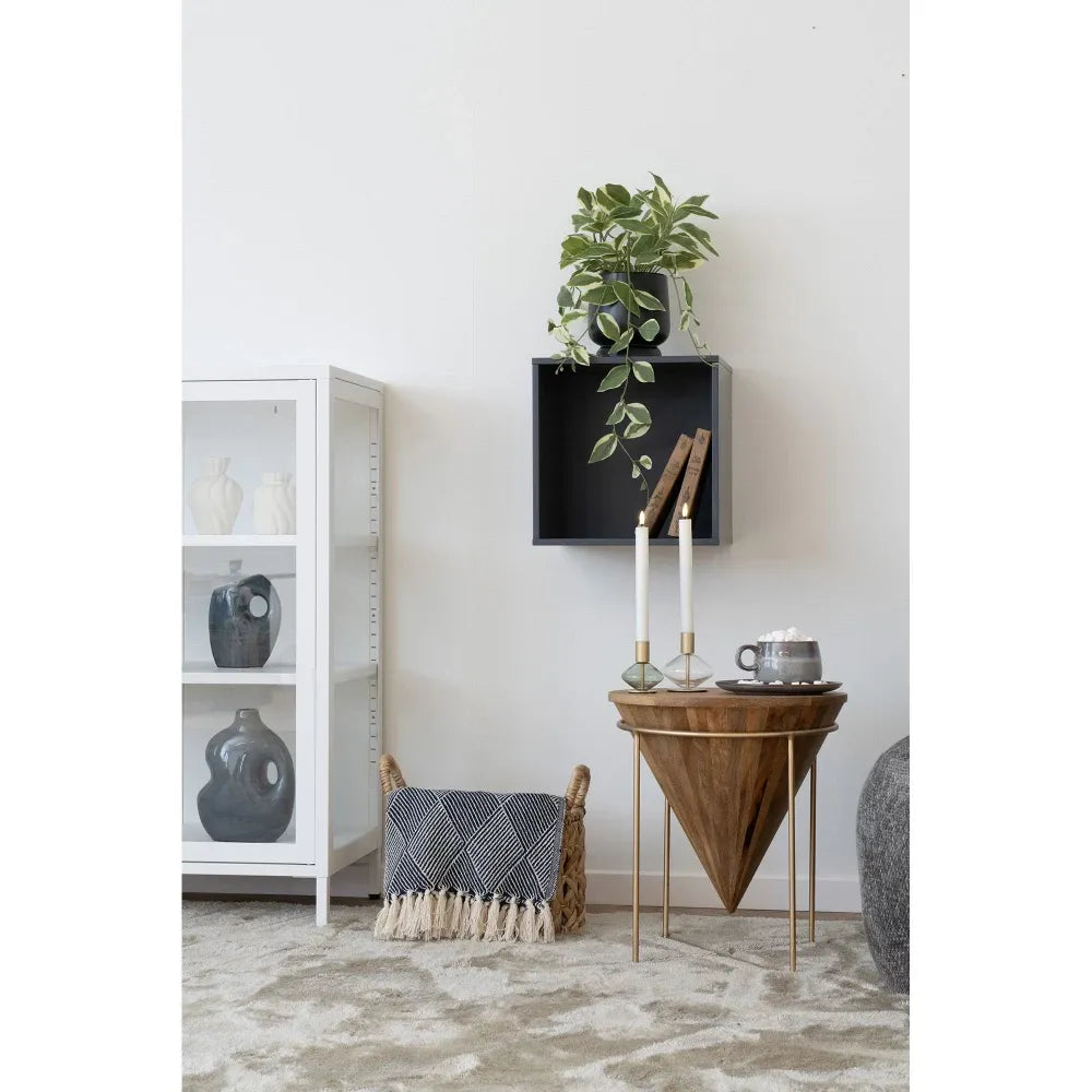 Set 4 cani din Ceramica Gri/Maro H7,5xD10cm Selma