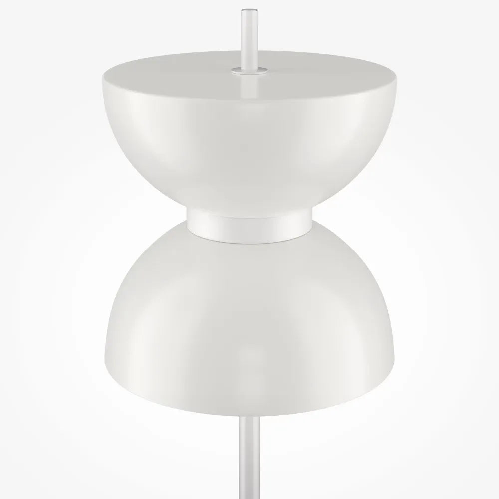 Lampa podea din Metal Alb si Sticla Alb H145xD22cm Kyoto