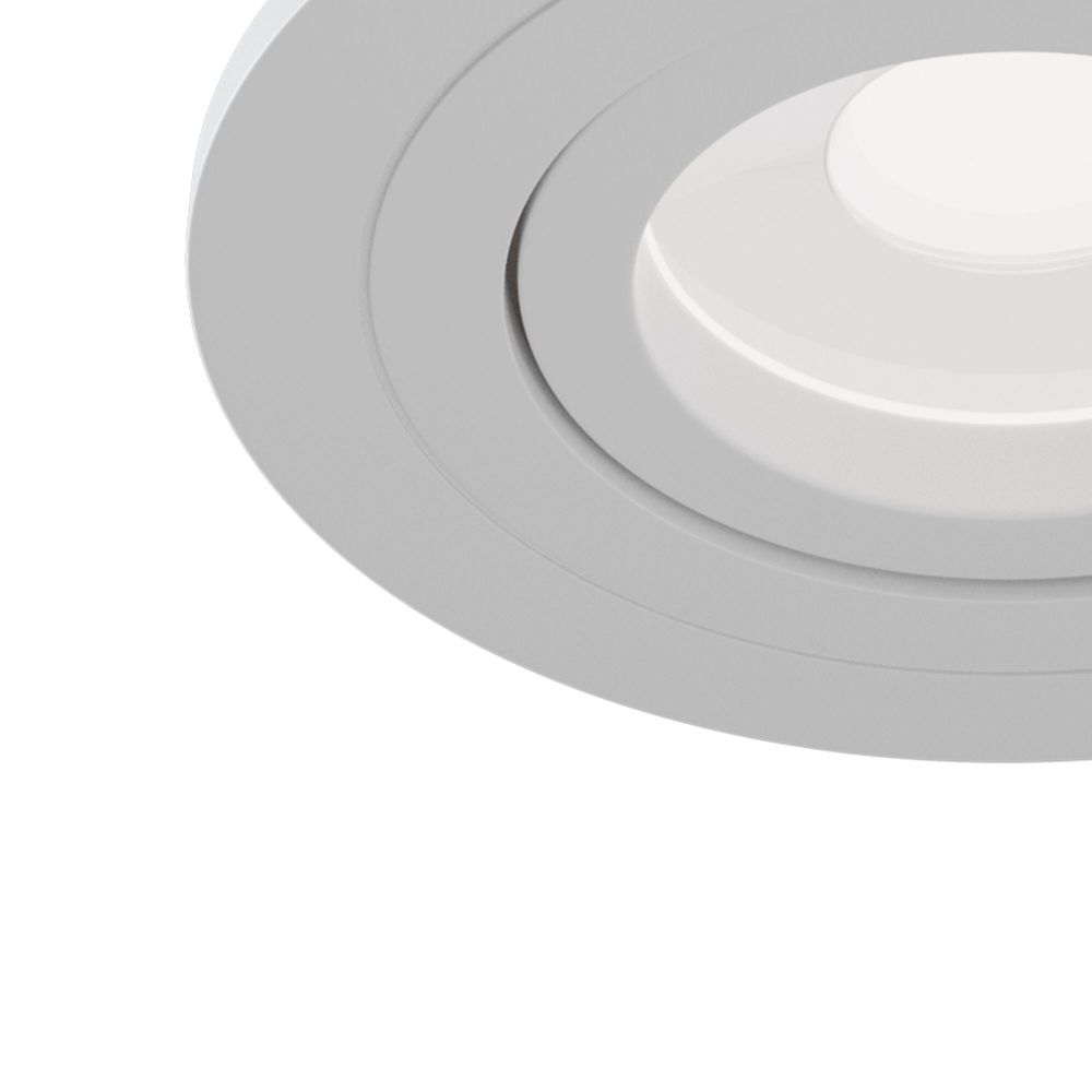 Spot incastra din Aluminiu Alb D10xH9cm Atom