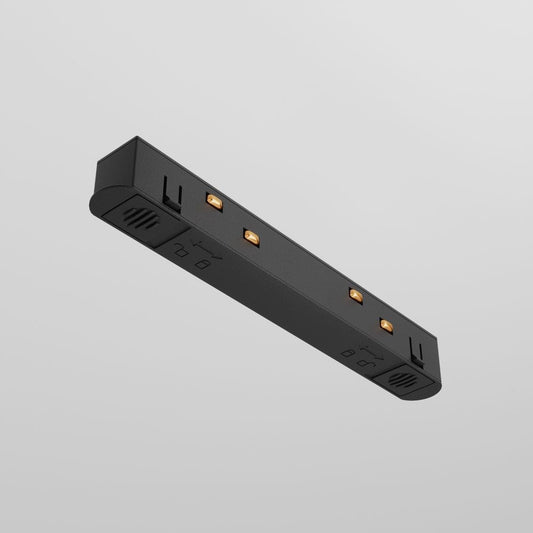 Conector alimentare drept sina magnetica din Plastic Negru L14xH2cm Accessories for tracks Exility