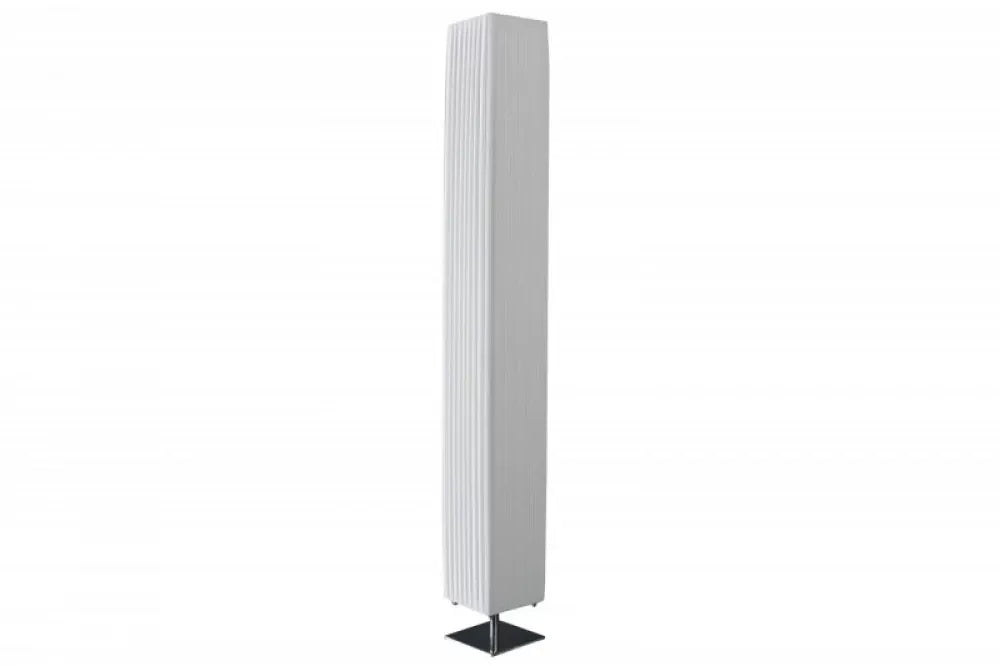 Lampa de podea din Metal Argintiu si Textil Alb H160xL20cm Paris