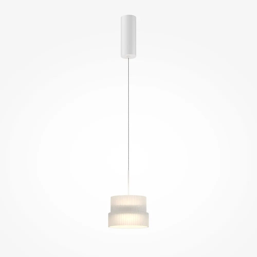 Pendul din Metal Alb si Sticla Alb H334xD14.8cm Scala