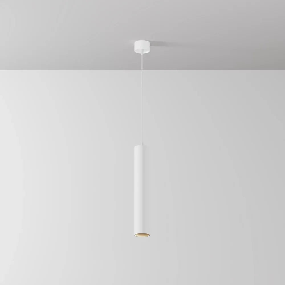 Pendul din Aluminiu Alb H133xD5cm IP 20 12W 1000lm 3000k Focus LED