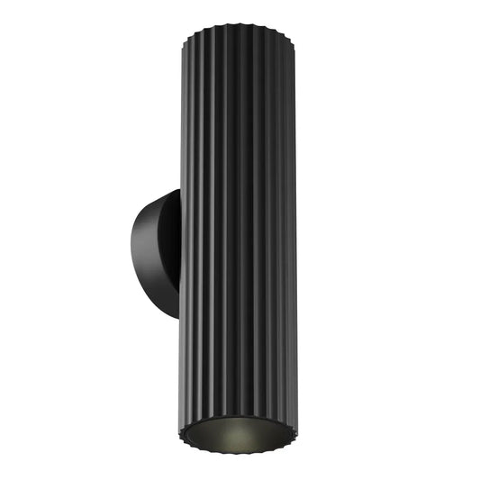 Aplica perete din Aluminiu Negru H20xD5.6cm Calipso